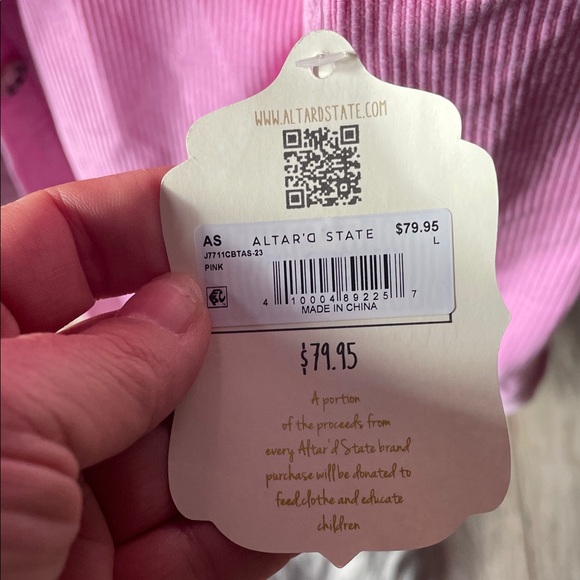 Altar'd State Pink Utility Jacket - Picture 2 of 7